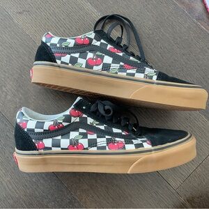 Cherry Vans size 8.5